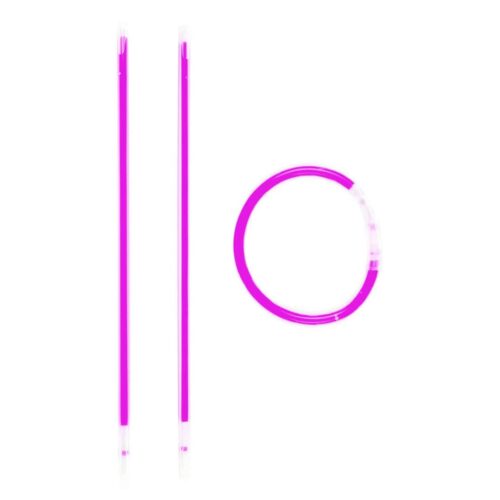 Glow sticks snap sticks - 100 pieces - Pink