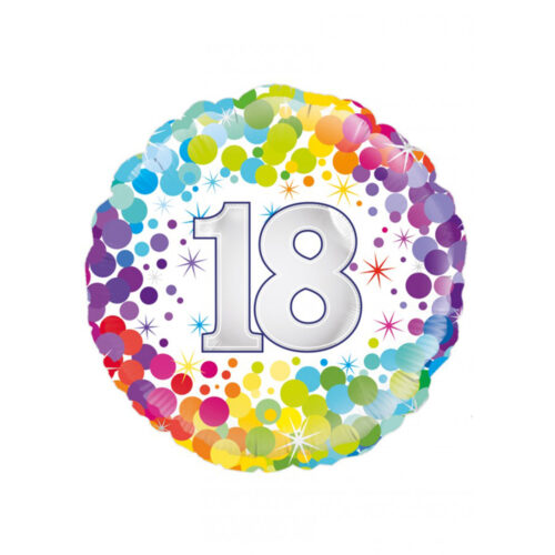 Foil Balloon Confetti 18 Years