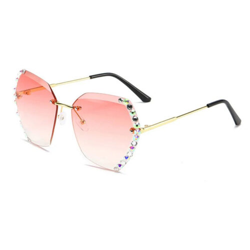Sunglasses with Diamonds - Pink
