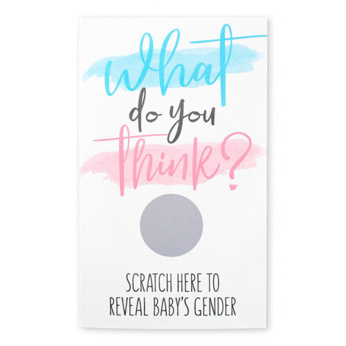 Scratch card gender reveal boy 10 pieces