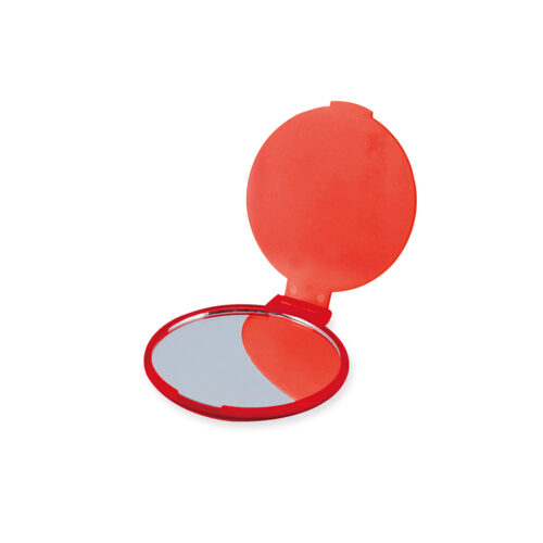 Foldable Pocket Mirror Red