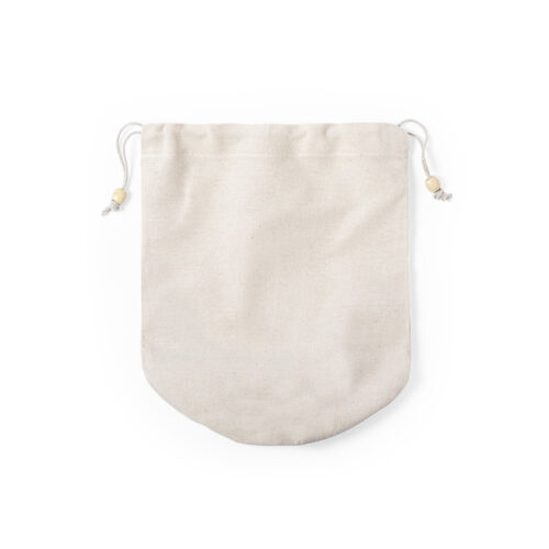 Cotton toiletry bag with drawstring