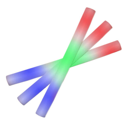 LED foam sticks multicolor - 10 pieces