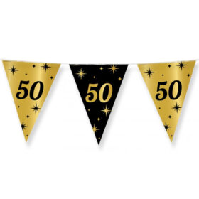 Bunting Line 50 Years Black/Gold