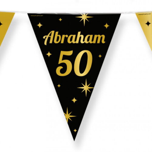 Flag Banner Abraham black/gold