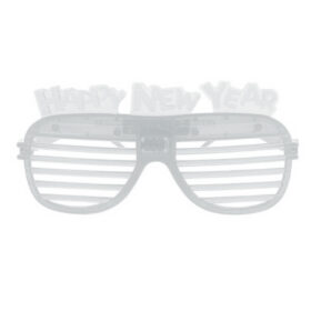 LED Shutter Glasses Transparent - Happy New Year