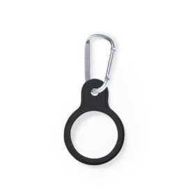 Silicone water bottle holder with carabiner black