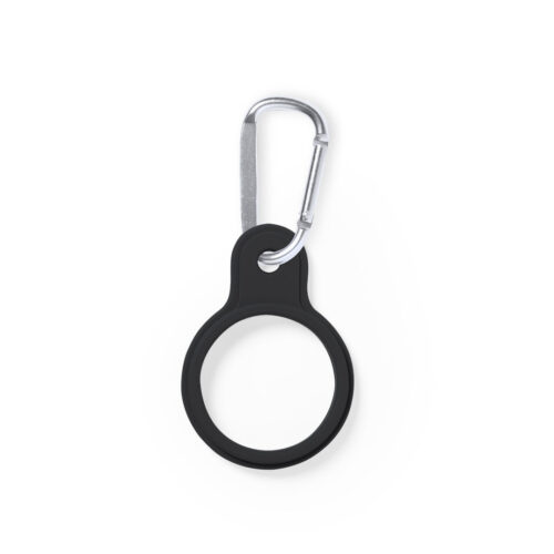 Silicone water bottle holder with carabiner black