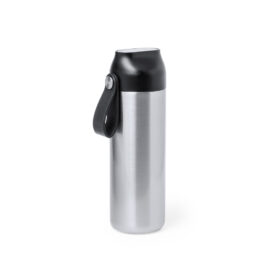 Thermos Bottle with Temperature Indicator Stainless Steel 630 ml Silver