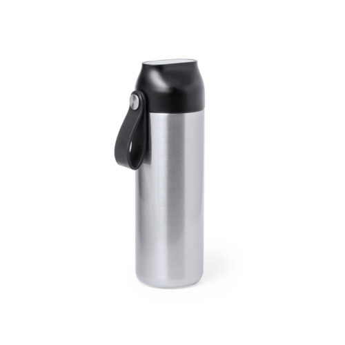 Thermos Bottle with Temperature Indicator Stainless Steel 630 ml Silver