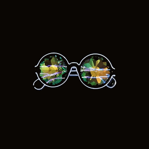 Kaleidoscope Glasses with LED White