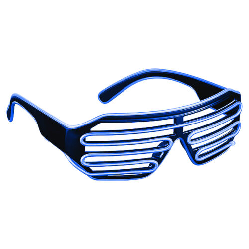 LED shutter glasses blue