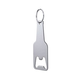 Beer Opener Keychain Silver