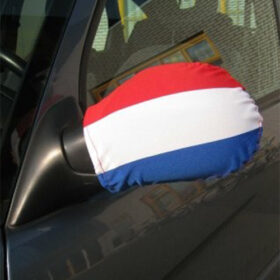 Car Mirror Cover Red/White/Blue 2 Pieces