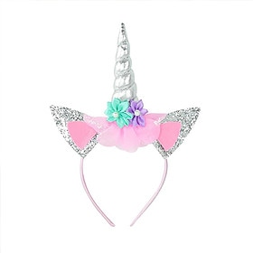 Unicorn Headband Silver
