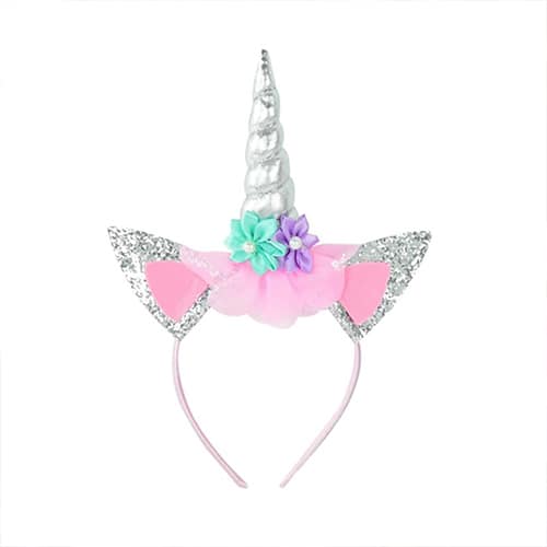 Unicorn Headband Silver