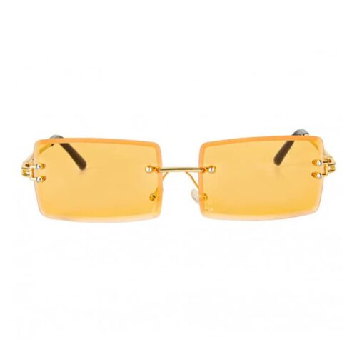 Rectangular Orange Sunglasses