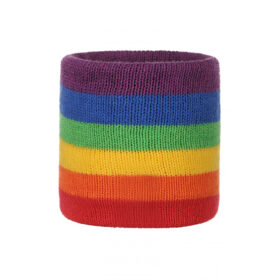 Sweatbands polyester Pride rainbow 2 pieces
