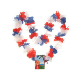 Hawaii Flower Wreath Red/White/Blue