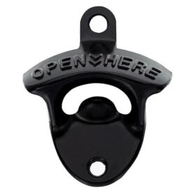 Beer Opener Wall Black
