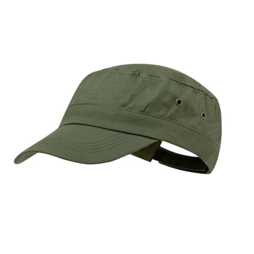 Cap with Velcro Closure Cotton Green