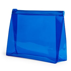 Toiletry Bag Transparent PVC Blue