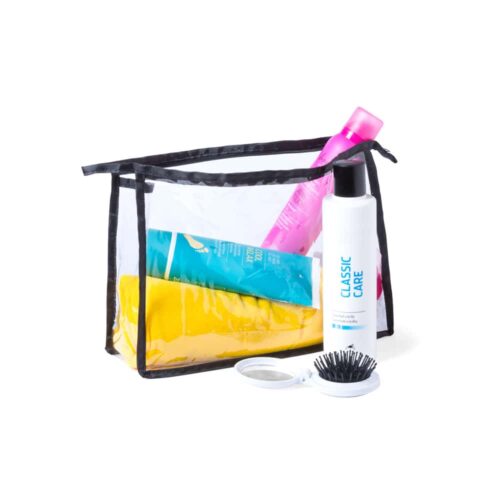 Transparent Toilet Bag PVC Black