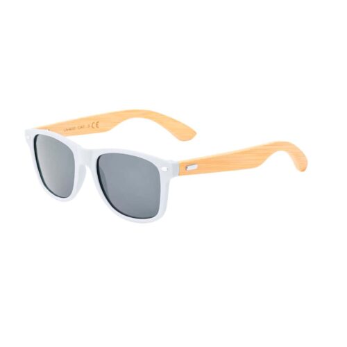 Sunglasses bamboo white