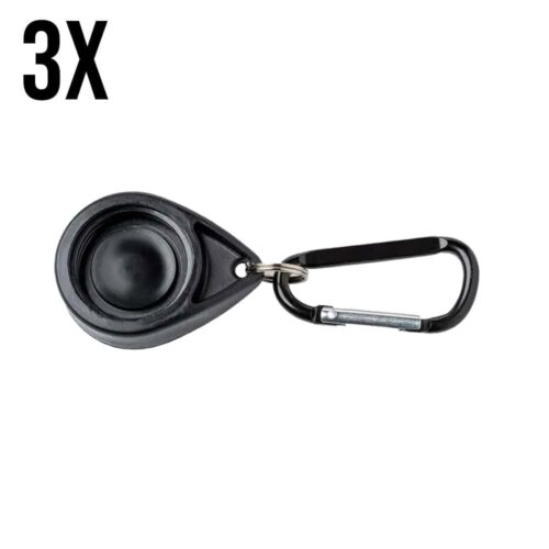 Hard Party Cap with Hook - Black - 3 Pieces