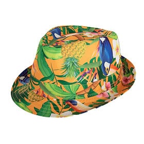 Fedora party hat Hawaii orange