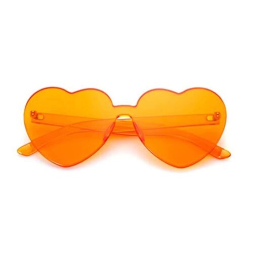Heart Sunglasses Orange