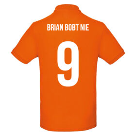 Unisex orange polo - Brian bobs not
