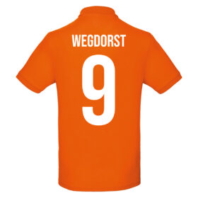 Unisex orange polo - Wegdorst