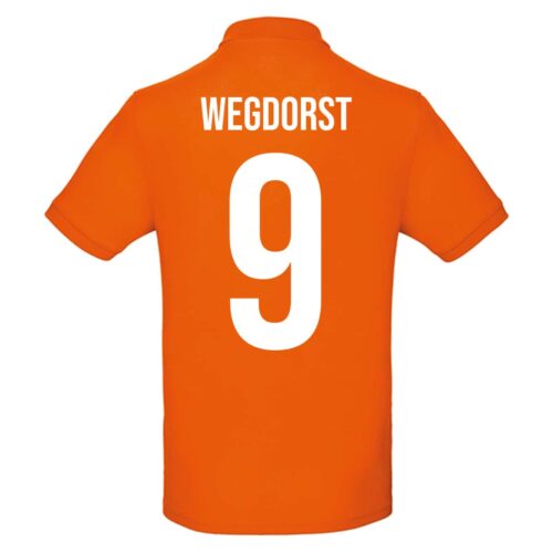 Unisex orange polo - Wegdorst