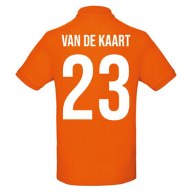 Unisex orange polo - Going wild