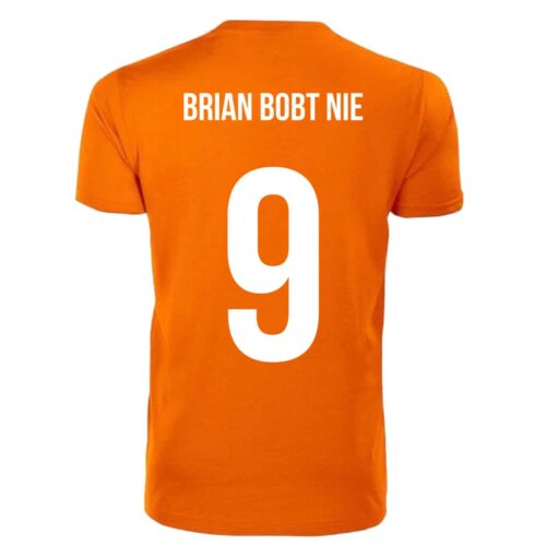Unisex orange T-shirt - Brian doesn't bob