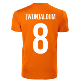 Unisex orange T-shirt - (Wine)aldum