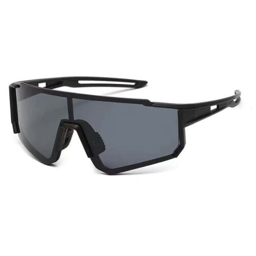Black Sports Sunglasses - Black Lenses