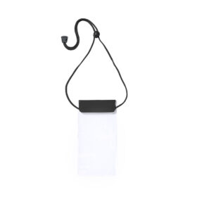 Waterproof phone pouch with Velcro PVC black