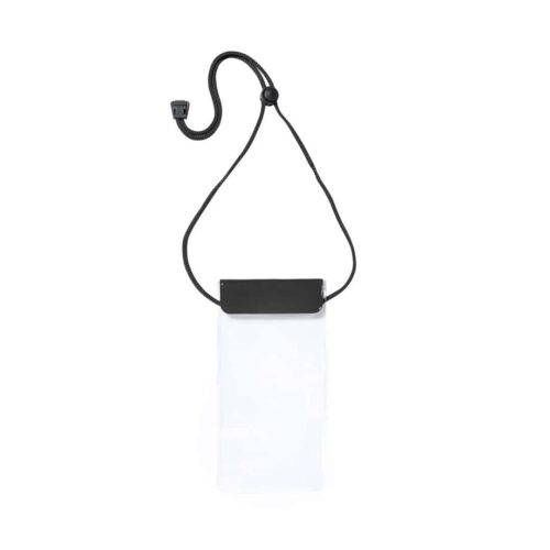 Waterproof phone pouch with Velcro PVC black