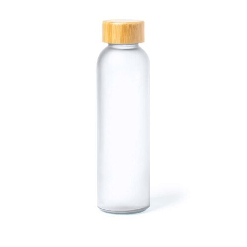 Glass Water Bottle 500 ml White