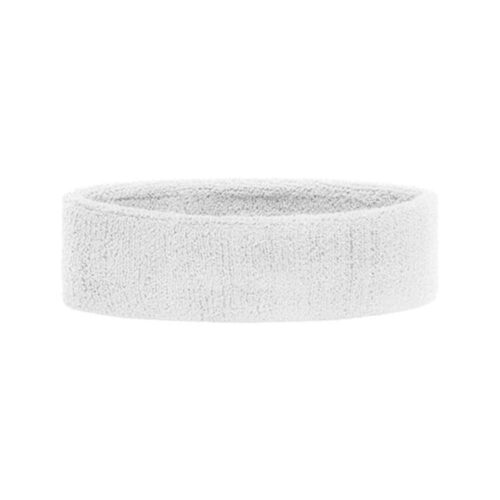 Sweatband headband cotton/elastane - White