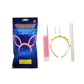 Glow sticks bunny headband multicolor