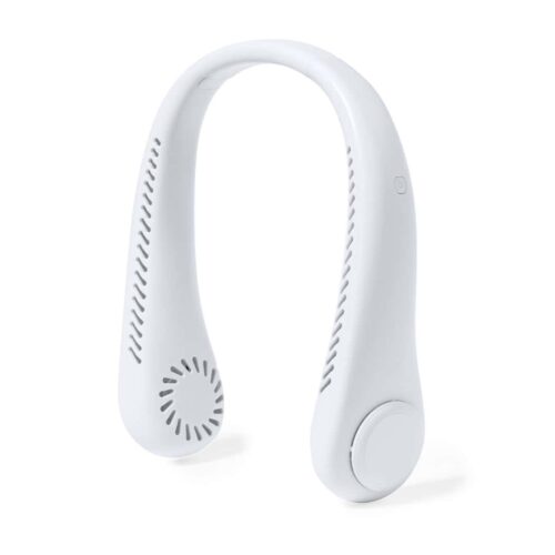 Rechargeable Neck Fan with 3 Speeds White