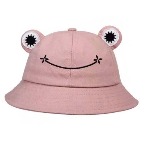 Frog Fisherman's Hat 56-58 cm Cotton Light Pink