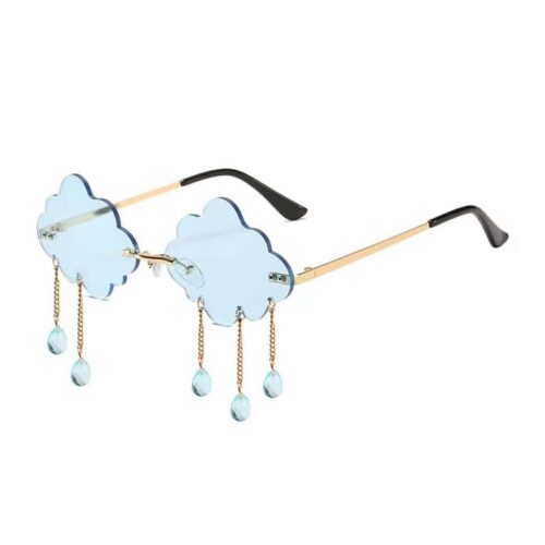 Sunglasses rain cloud blue