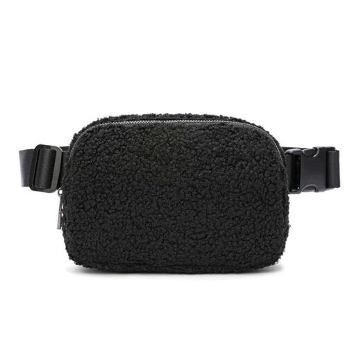 Yucka - Luxury fluffy fanny pack - Black