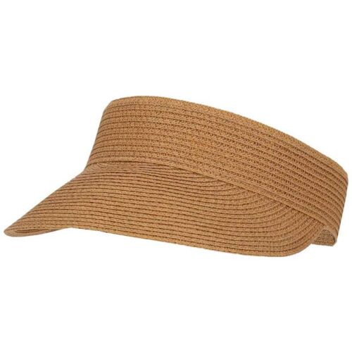 Sun Visor Braided Paper Straw Light Brown