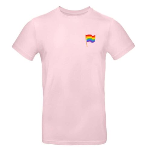 Pride T-shirt rainbow flag - Pink