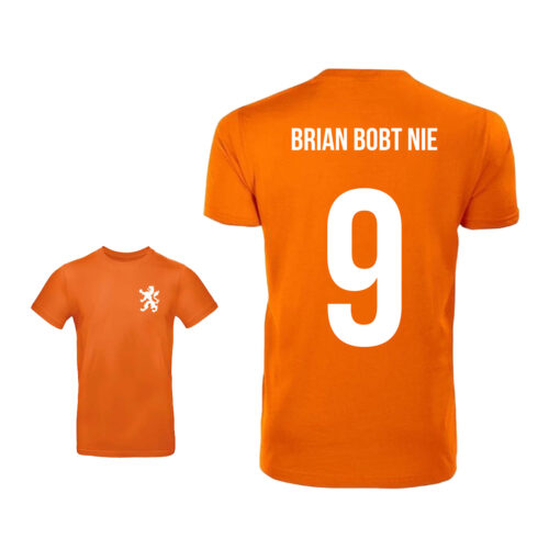 Unisex orange T-shirt - Brian doesn't bob